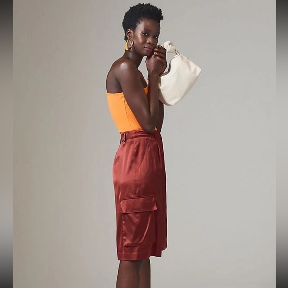 Anthropologie Hutch Satin Cargo Shorts - Picture 5 of 5